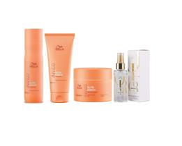 Kit Shampoo Condicionador Máscara Nutri Enrich e Óleo Capilar Oil Reflections Wella Professionals