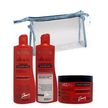 Kit Shampoo + Condicionador + Máscara Reconstrutora Miracle Vedis
