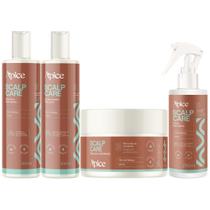 Kit Shampoo + Condicionador + Mascara + Tonico Scalp Care Apice Tratamento Estimulante Vegano Kit Shampoo + Condicionador + Mascara + Tonico Scalp Care Apice Tratamento Estimulante Vegano