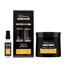 Kit Shampoo+Condicionador+Mascara Tratamento+Oleo Finalizador Brilho Lamelar TRESemmé