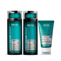 Kit Shampoo + Condicionador + Máscara Truss Equilibrium Scalp