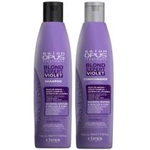 Kit Shampoo Condicionador Matizador Salon Opus Blond Expert Violet Cless Antiamarelamento Loiro