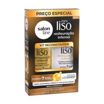 Kit Shampoo Condicionador Meu Liso Restauração Intensa - Salon Line