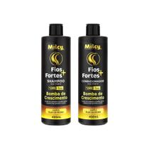 Kit Shampoo Condicionador Milcy Bomba Crescimento Fio Forte