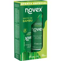 kit shampoo + condicionador novex broto de bambu cabelos enfraquecidos (300ml cada) vitay