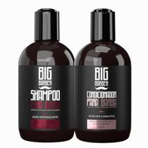 Kit Shampoo + Condicionador Para Barba Big Barber 250ml Caixa Com 2 Unidades