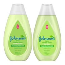Kit Shampoo Condicionador para Bebês Johnson's Baby Camomila Natural 200ml Suave para os Olhos Realça a Cor Dos Cabelos