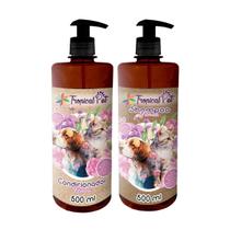 Kit Shampoo Condicionador Pet Fêmea Cão&Gato 500ml Tropical - TROPICAL AROMAS