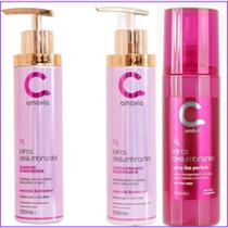Kit Shampoo Condicionador Regenerar Spray Loira Amavia - amávia