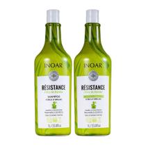 Kit Shampoo Condicionador Résistance Fibra De Bambu 1l Inoar