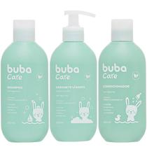 kit Shampoo + Condicionador + Sabonete Líquido Vegano e Hipoalergênico Sem Lágrimas 250ml / 400ml - Buba Care