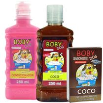 Kit shampoo condicionador sabonete para cachorro gato banho e tosa pet - BOBY DOG