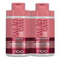 Kit Shampoo/Condicionador Salão Em Casa Hidra 450Ml - Eico