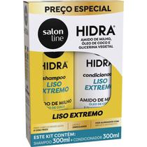 Kit Shampoo + Condicionador Salon Line Hidra Liso Extremo 300ml Cada