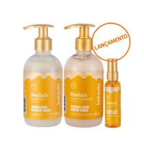 Kit Shampoo Condicionador Sérum Melixir Kokeshi