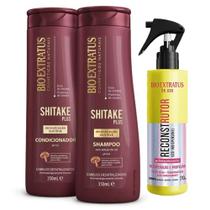 Kit Shampoo Condicionador Shitake 350ml + Reconstrutor Be.Use 210ml
