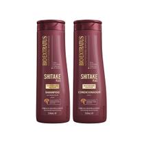 Kit Shampoo + Condicionador Shitake Bio Extratus 350ml Reconstrução Nutritiva