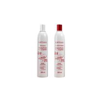 Kit Shampoo+Condicionador Soft Hair Reconst Lisa Vinho 280Ml