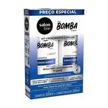 Kit Shampoo Condicionador SOS Bomba Crescimento Capilar - Salon Line