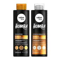 Kit Shampoo + Condicionador SOS Bomba Força e Engrossamento - Salon
