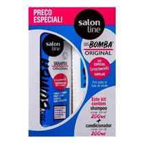 Kit Shampoo + Condicionador Sos Bomba Salon Line 200Ml Kit Shampoo + Condicionador Sos Bomba Salon Line 200Ml