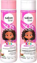 Kit Shampoo / Condicionador Sos Cachos Kids Hidratação Salon Line