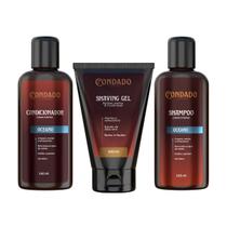 Kit Shampoo Condicionador Tônico Fortificante Cabelo Condado Kit Shampoo Condicionador Tônico Fortificante Cabelo Condado