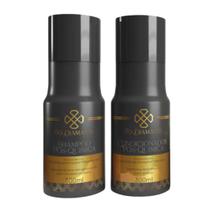 Kit Shampoo Condicionador Tratamento e Resistência 300 ml Linha Pós Química Fio Diamante