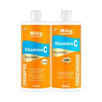 Kit shampoo condicionador vitamina c milcy