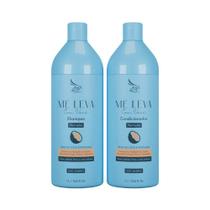 Kit Shampoo Condicionador Zap Me Leva Com Você Óleo de Coco E Pantenol 1L Kit Shampoo Condicionador Zap Me Leva Com Você Óleo de Coco E Pantenol 1L