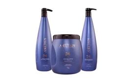 Kit shampoo, creme e máscara linha profissional aneethun Kit shampoo, creme e máscara linha profissional aneethun