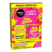 Kit Shampoo + Creme Multifuncional Cachos dos Sonhos Multy Pink Lemonade 300ml