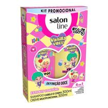 Kit Shampoo + Creme Multifuncional Salon Line Tô de Cachos Kids - Vanilla Vibes Definição Doce 300ml