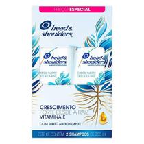 Kit Shampoo Crescimento e Anticaspa 2x200ml Head e Shoulders Vitamina E Antioxidante Kit Shampoo Crescimento e Anticaspa 2x200ml Head e Shoulders Vitamina E Antioxidante