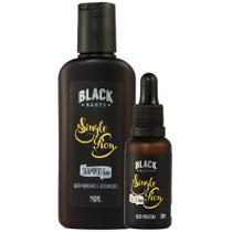 Kit Shampoo de Barba + Óleo Hidratante Single Ron Black Barts