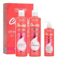 Kit Shampoo de Nutrição Chantilly + Bioplastia Capilar 500ml + Power Chantilly 200ml Itallian Hairtech