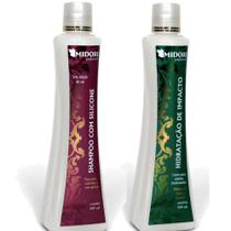 Kit Shampoo De Silicone E Condicionador De Impacto Midori Profissional