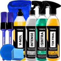Kit Shampoo Desengraxante V-Mol Revitalizador Intense Cera Liquida Spray Blend Limpador Sintra Fast