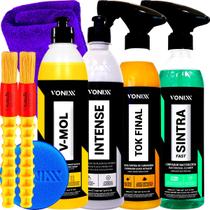 Kit Shampoo Desengraxante V-Mol Revitalizador Intense Cera Liquida Spray Blend Limpador Sintra Fast