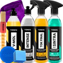 Kit Shampoo Desengraxante V-mol Revitalizador Intense Limpador Sintra Fast Cera Liquida Tok Final