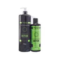 Kit Shampoo Detox 1L e Condicionador Detox 500 ml Premisse