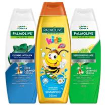 Kit Shampoo: Detox 350ml + Anticaspa Classic 350ml + Naturals Kids 350ml