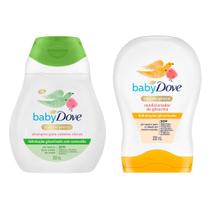Kit Shampoo Dove Baby Hidratação Enriquecida Cabelos Claros 200ml e Condicionador Dove Baby Hidratação Glicerinada 200ml