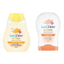 Kit Shampoo Dove Baby Hidratação Glicerinada 200ml e Condicionador Hidratação Enriquecida Cabelos Cacheados com 200ml