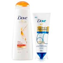 Kit Shampoo Dove Óleo Nutrição 400ml + Super Condicionador Dove Fator 60