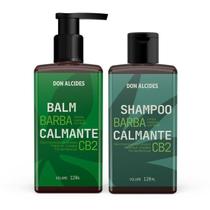 Kit shampoo e balm ozonizado para barba don alcides cb2