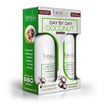 Kit Shampoo e Bálsamo Day By Day Coconut ForeverLiss 2x300ml - FOREVER LISS