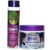 Kit Shampoo E Btox Solta Cachos Anti Frizz Amazun Kit Shampoo E Btox Solta Cachos Anti Frizz Amazun