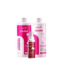 Kit shampoo e condicionador 1 lt cabelos coloridos paiolla