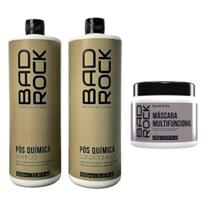 Kit Shampoo e Condicionador 1L Pós quimicoMáscara Multifuncional 400g Bad Rock Envio Imediato Kit Shampoo e Condicionador 1L Pós quimicoMáscara Multifuncional 400g Bad Rock Envio Imediato